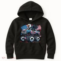 4th Of July S American Flag Usa Eagle Kids Hoodie thumb 0