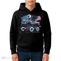 4th Of July S American Flag Usa Eagle Kids Hoodie thumb 4