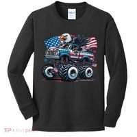 4th Of July S American Flag Usa Eagle Kids Long Sleeve Shirt thumb 0