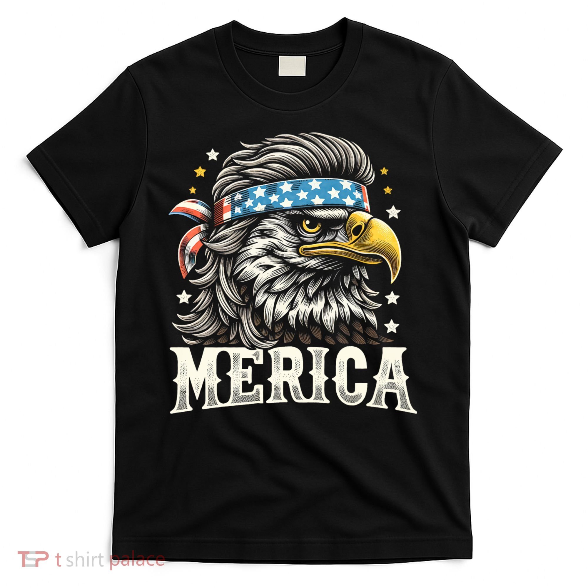 4th Of July Patriotic Funny Eagle July 4th Usa Merica T-Shirt