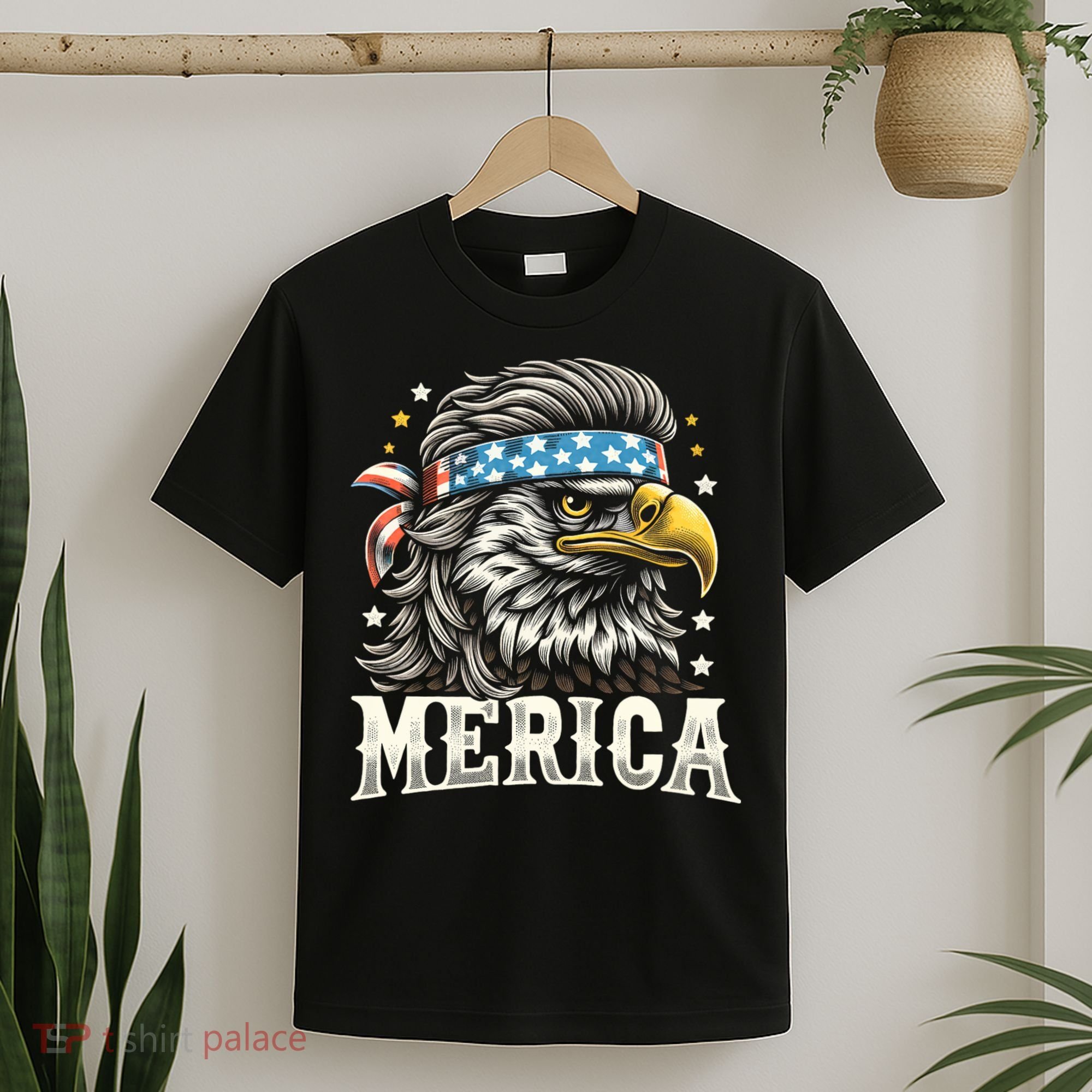 4th Of July Patriotic Funny Eagle July 4th Usa Merica T-Shirt