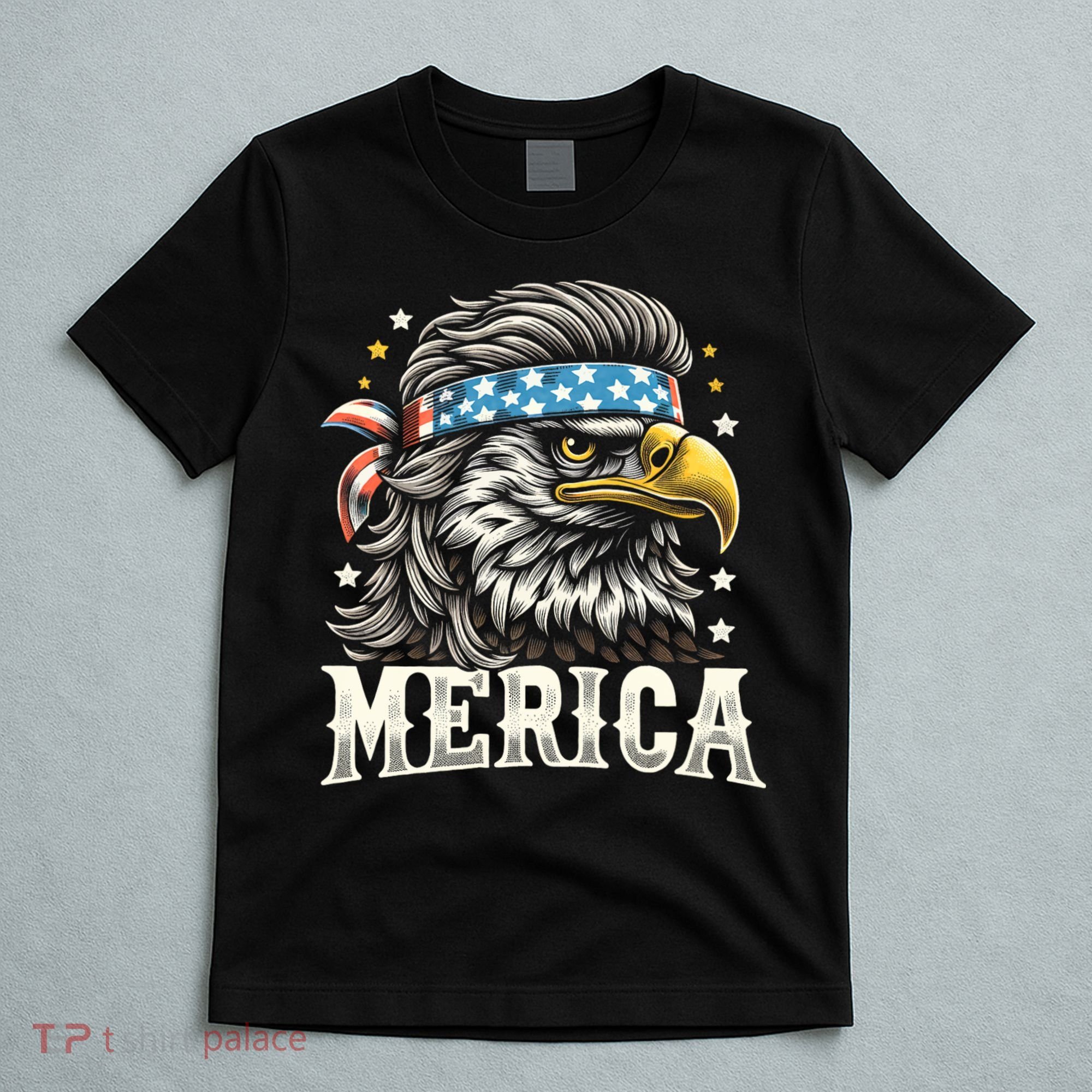 4th Of July Patriotic Funny Eagle July 4th Usa Merica T-Shirt