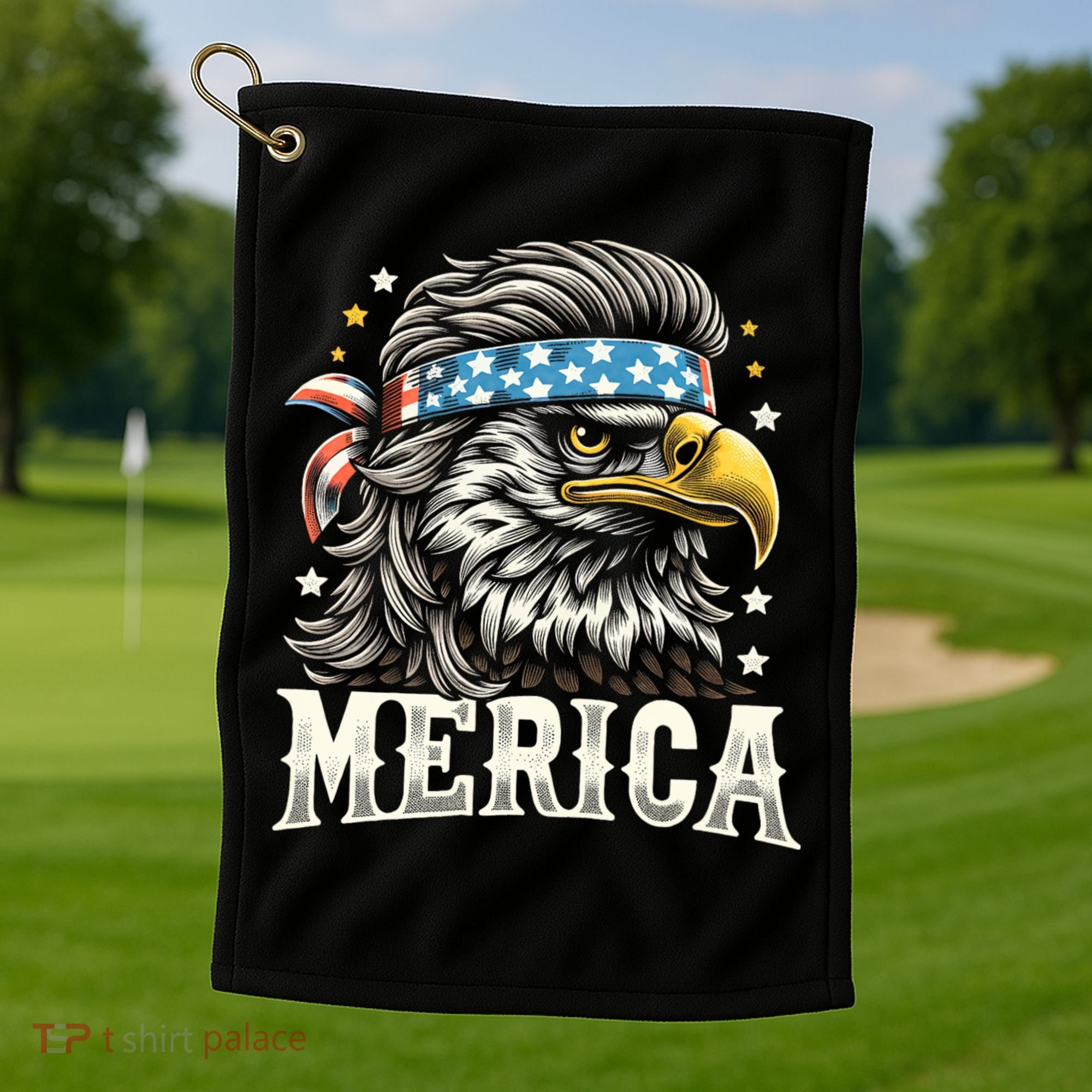 4th Of July Patriotic Funny Eagle July 4th Usa Merica Golf Towel