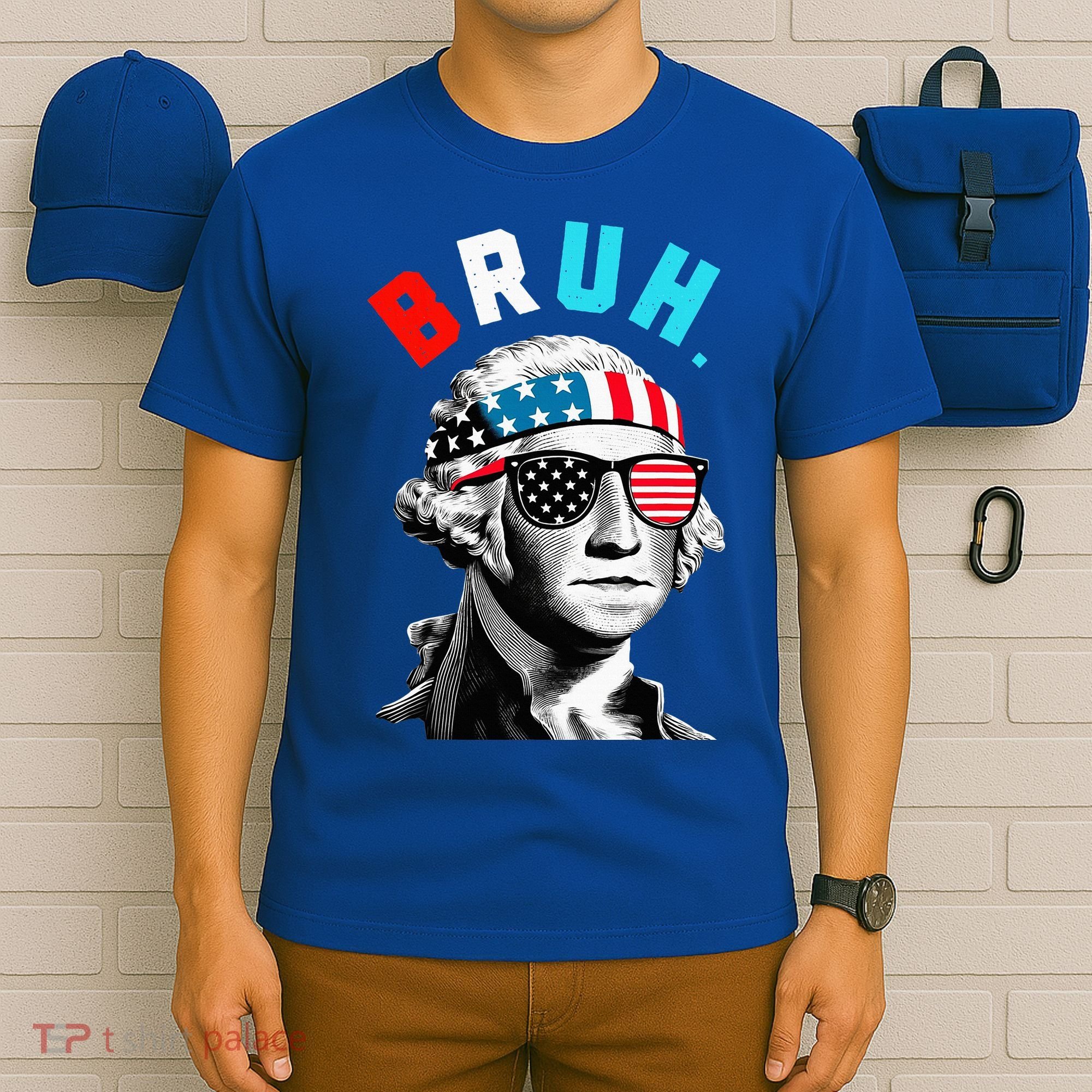 4th Of July 2024 George Washington Bruh. T-Shirt