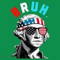 4th Of July 2024 George Washington Bruh T-Shirt thumb 7