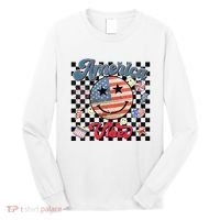 4th Of July Wo American Vibes Patriotic Long Sleeve Shirt thumb 0