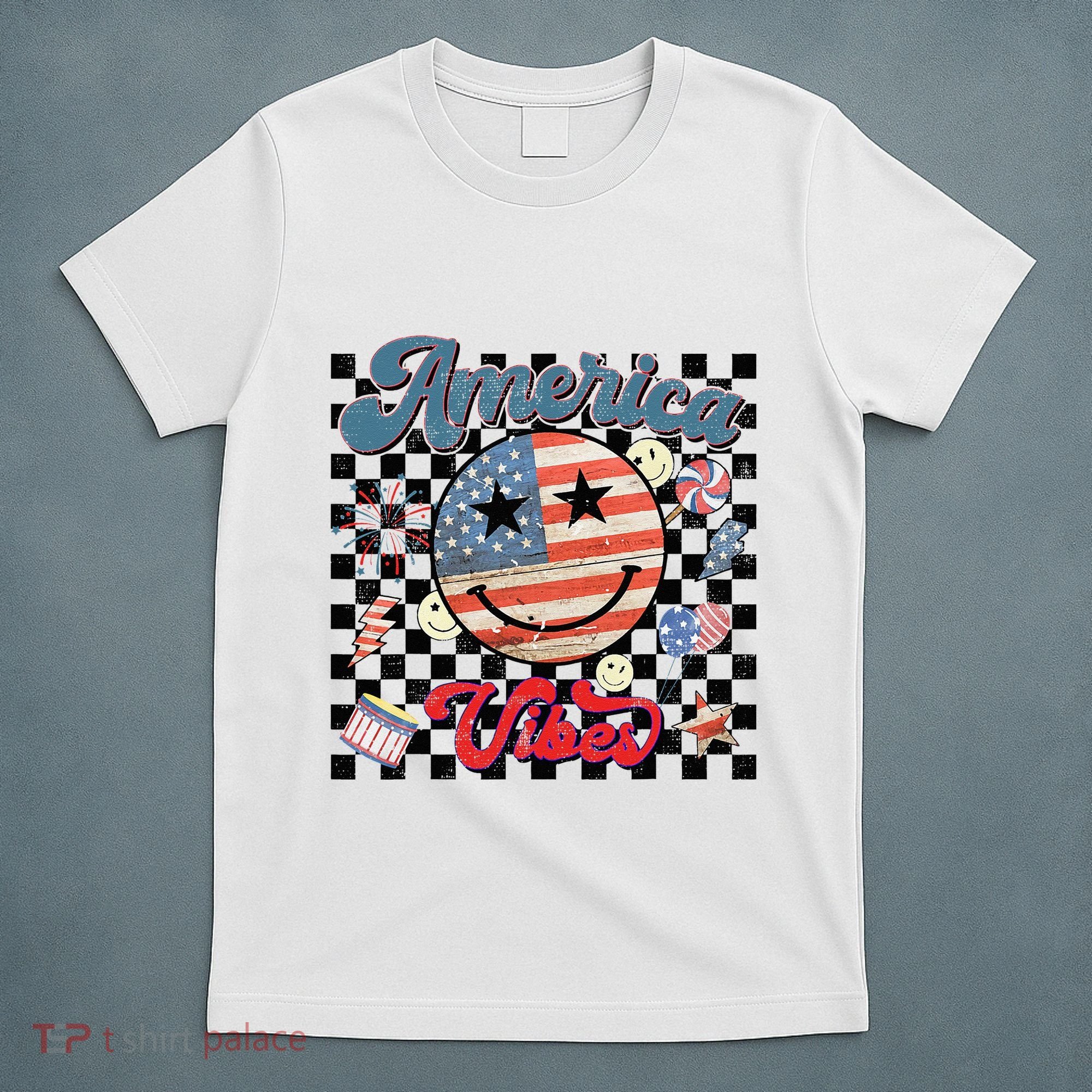 4th Of July Wo American Vibes Patriotic T-Shirt