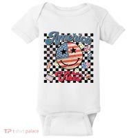 4th Of July Wo American Vibes Patriotic Baby Bodysuit thumb 0