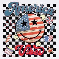 4th Of July Wo American Vibes Patriotic Baby Bodysuit thumb 2