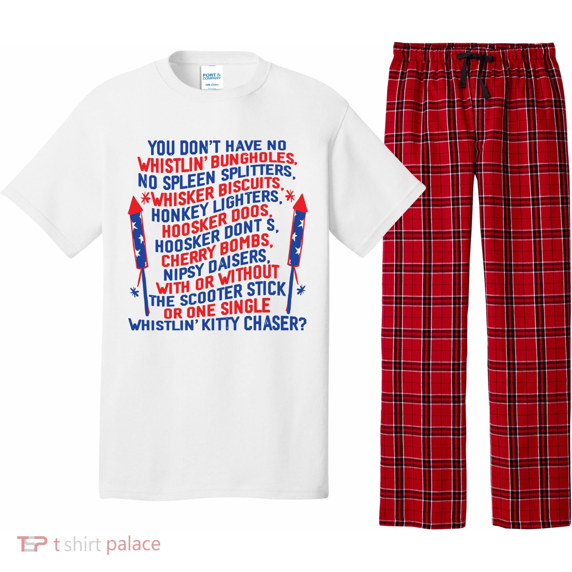 4th Of July Joe Dir Fireworks Pajama Set