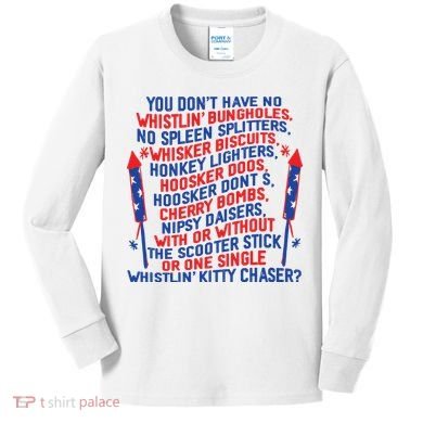 4th Of July Joe Dir Fireworks Kids Long Sleeve Shirt