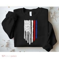 4th Of July Independence Day USA American Flag Sweatshirt thumb 2