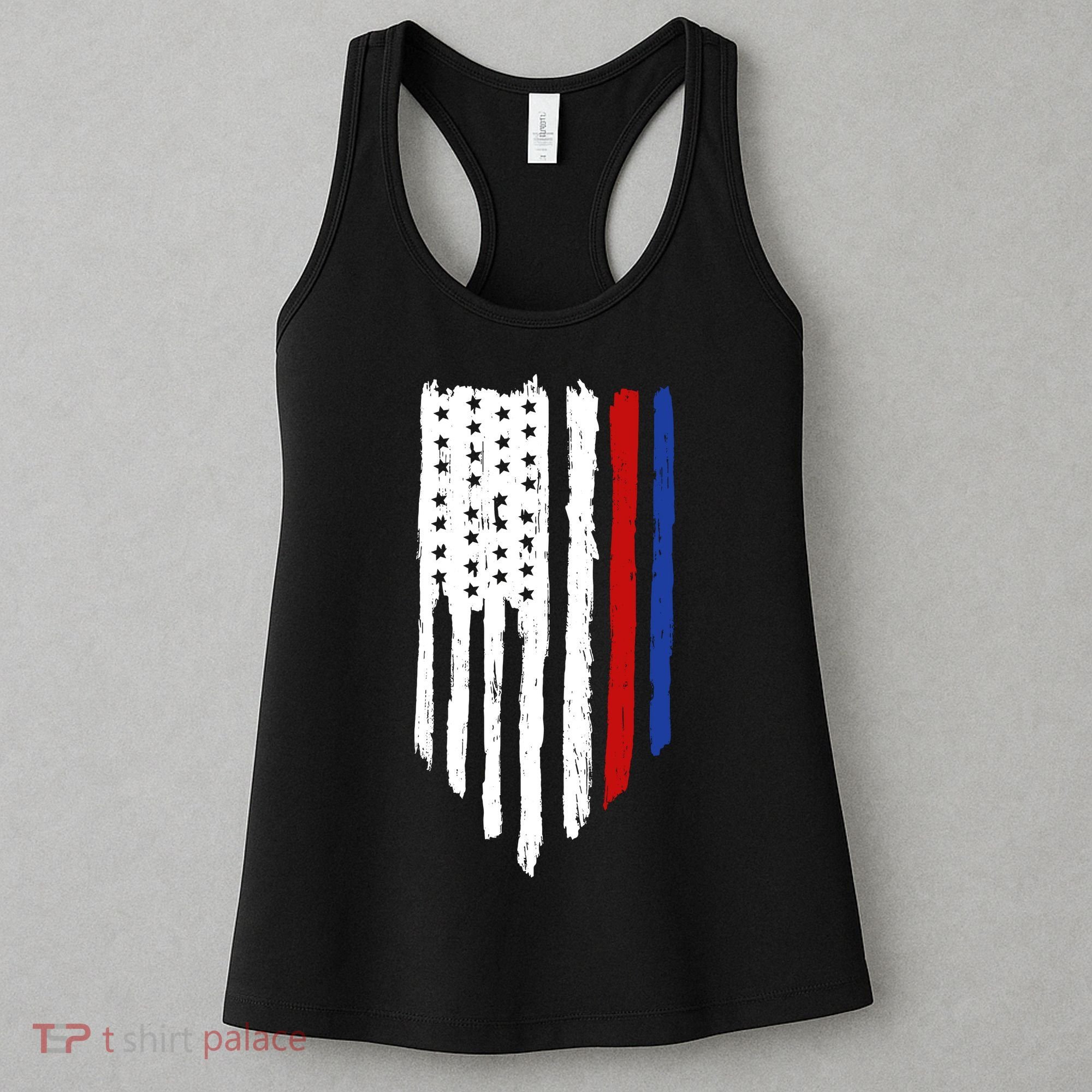 4th Of July Independence Day USA American Flag Women's Tank Top