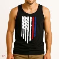 4th Of July Independence Day USA American Flag Tank Top thumb 3