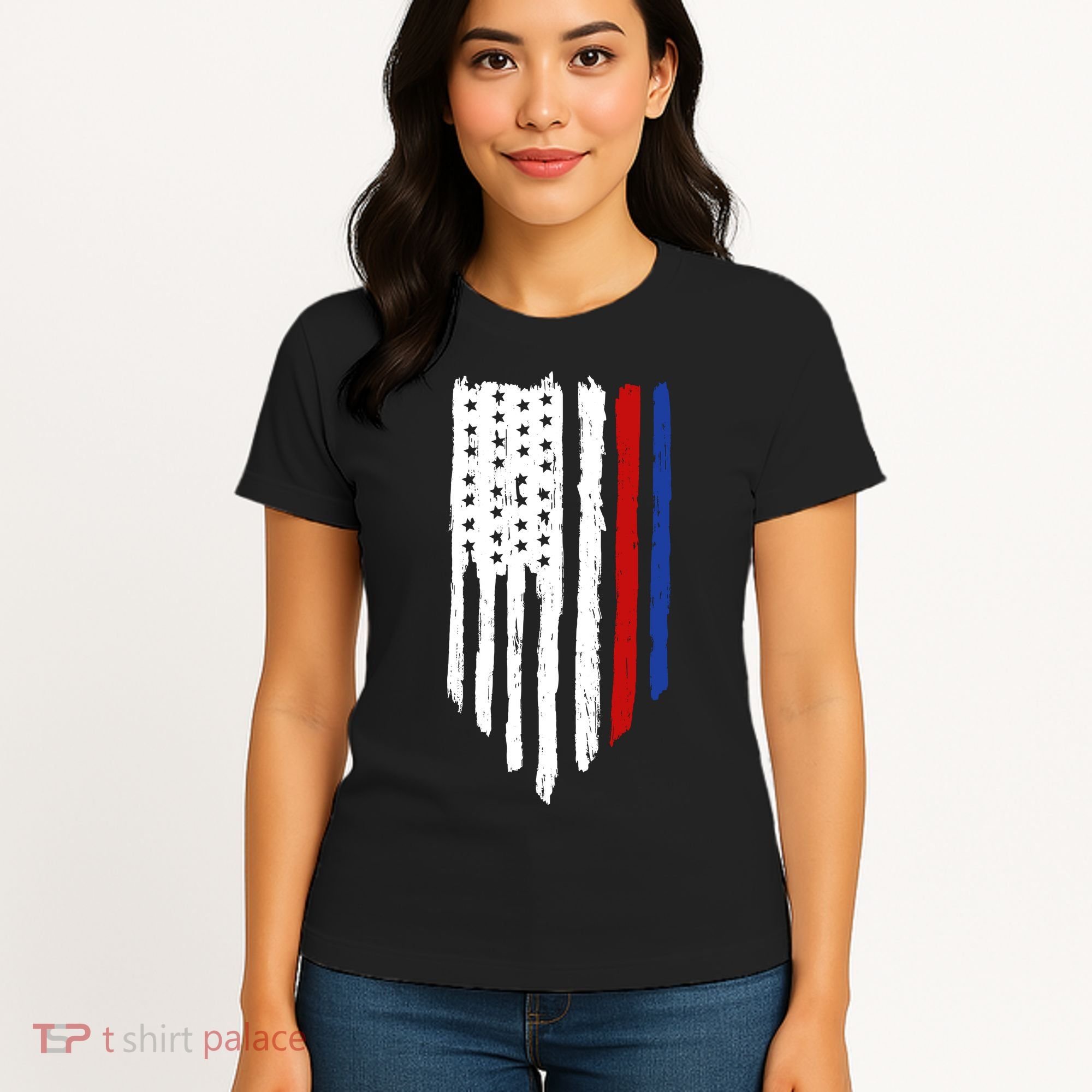 4th Of July Independence Day USA American Flag Women's T-Shirt