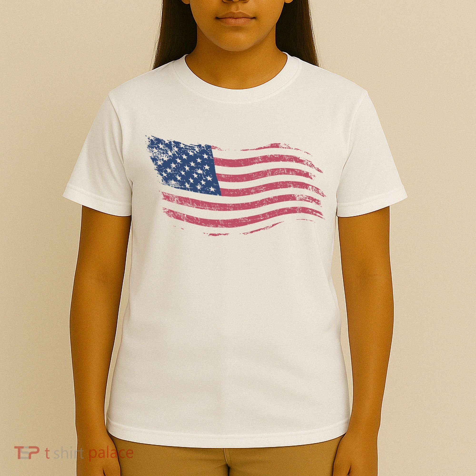 4th Of July Vintage USA Flag T-Shirt
