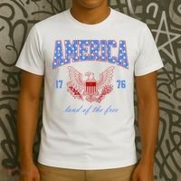 4th Of July Independence Day Land Of The Free T-Shirt thumb 3