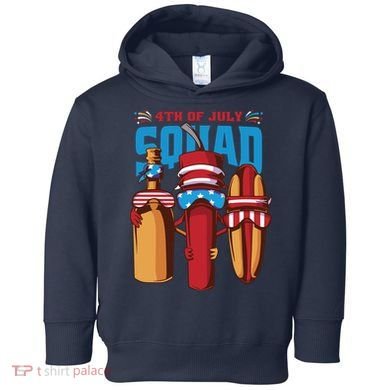 4th Of July Squad Toddler Hoodie
