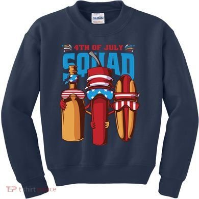 4th Of July Squad Kids Sweatshirt