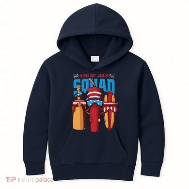 4th Of July Squad Kids Hoodie