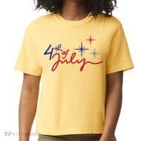 4th Of July Celebration Cute Comfort Colors Boxy T-Shirt thumb 0