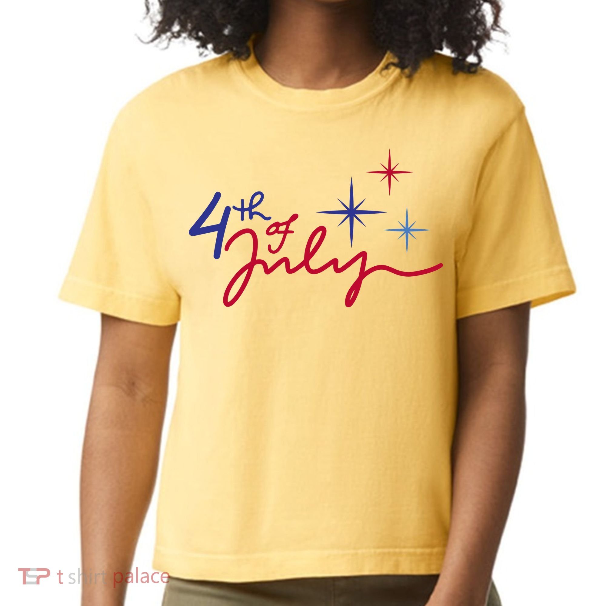 4th Of July Celebration Cute Comfort Colors Boxy T-Shirt