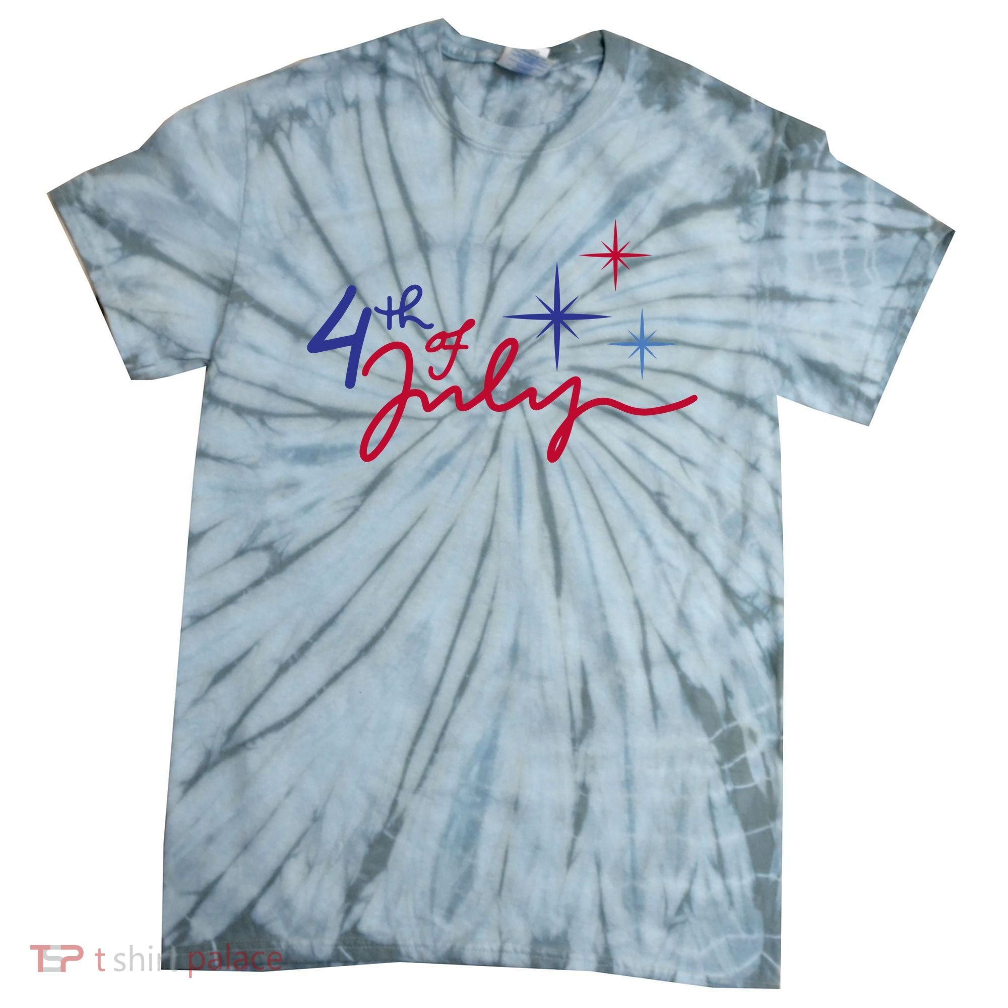 4th Of July Celebration Cute Tie-Dye T-Shirt