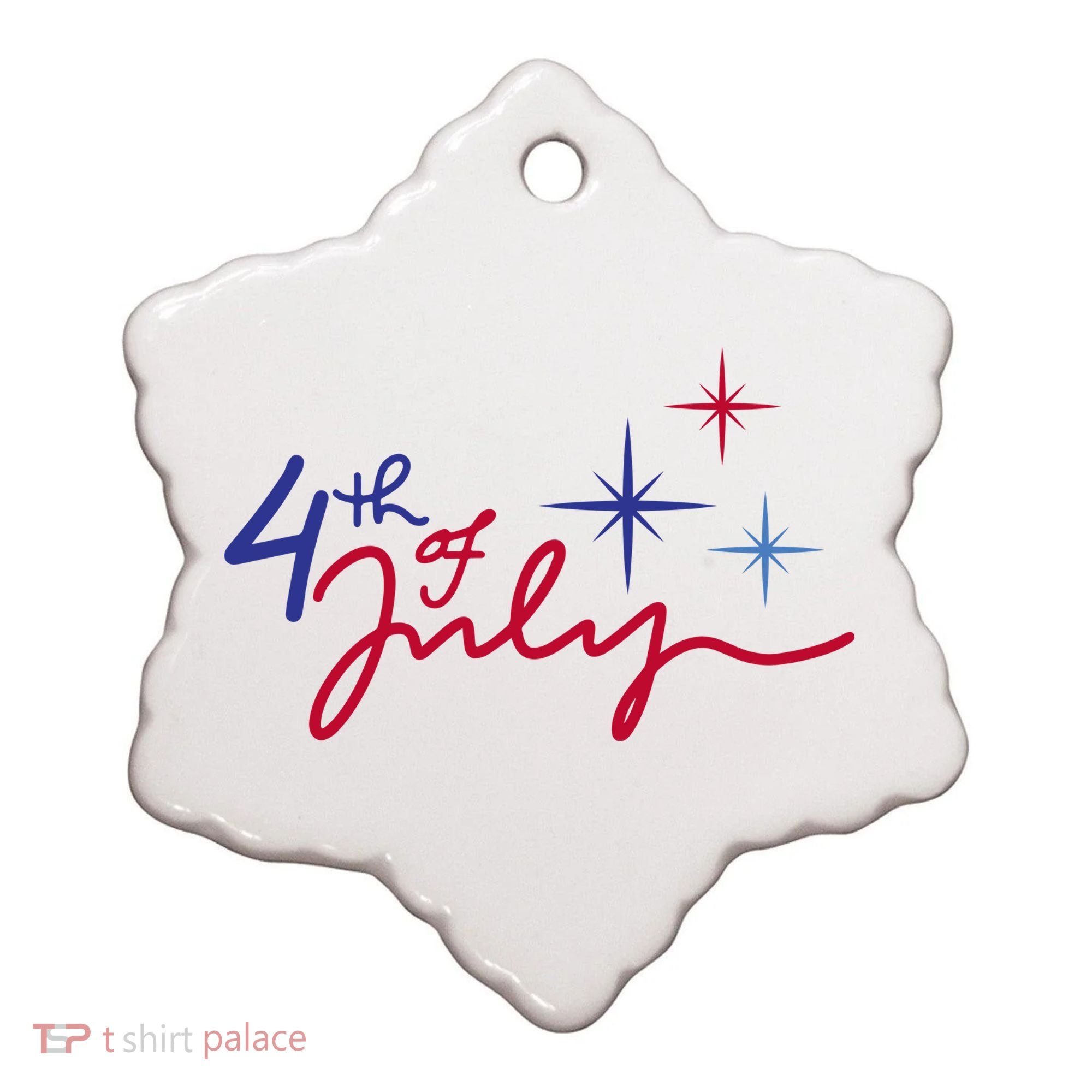 4th Of July Celebration Cute Ceramic Ornament