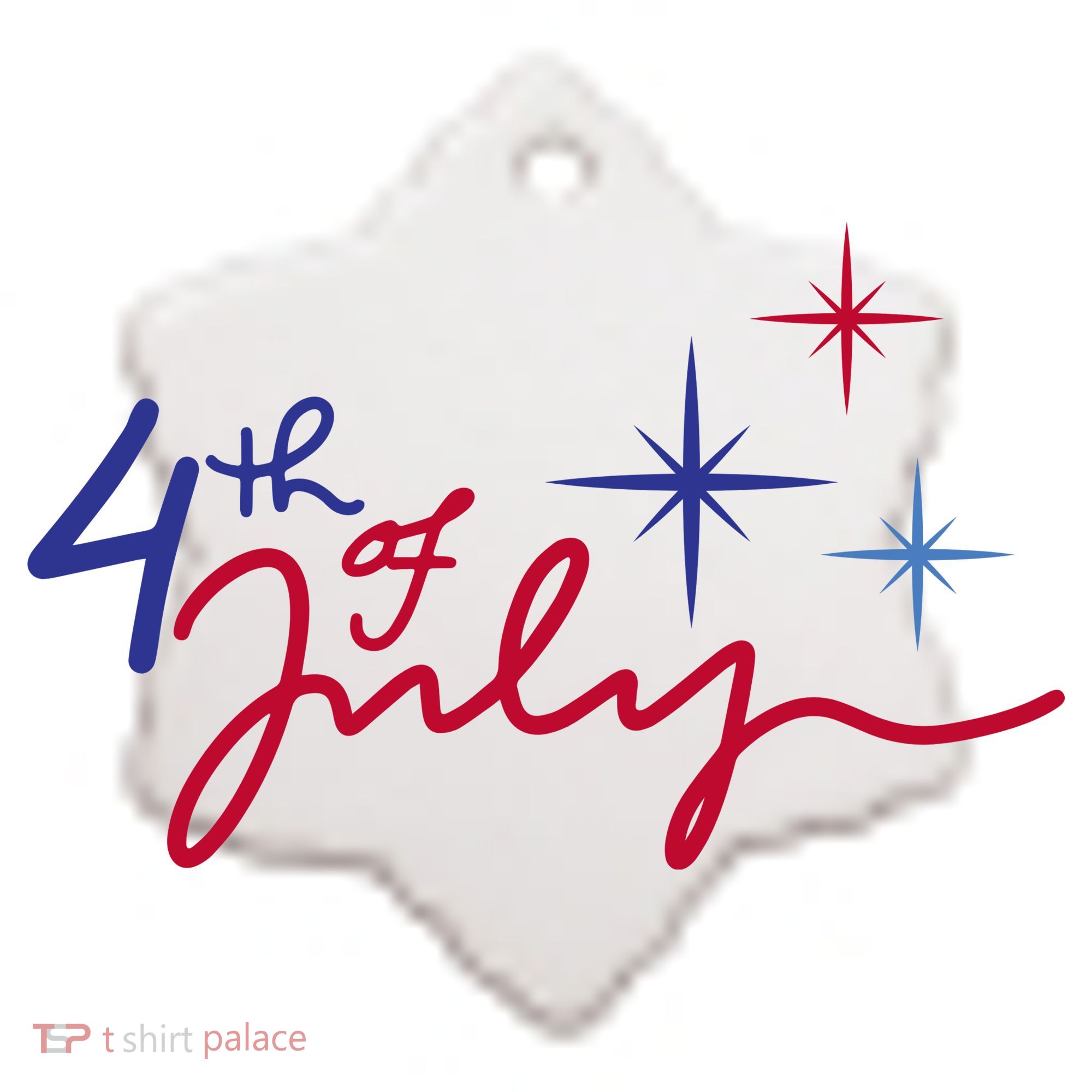 4th Of July Celebration Cute Ceramic Ornament