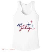 4th Of July Celebration Cute Ladies PosiCharge Competitor Racerback Tank thumb 0