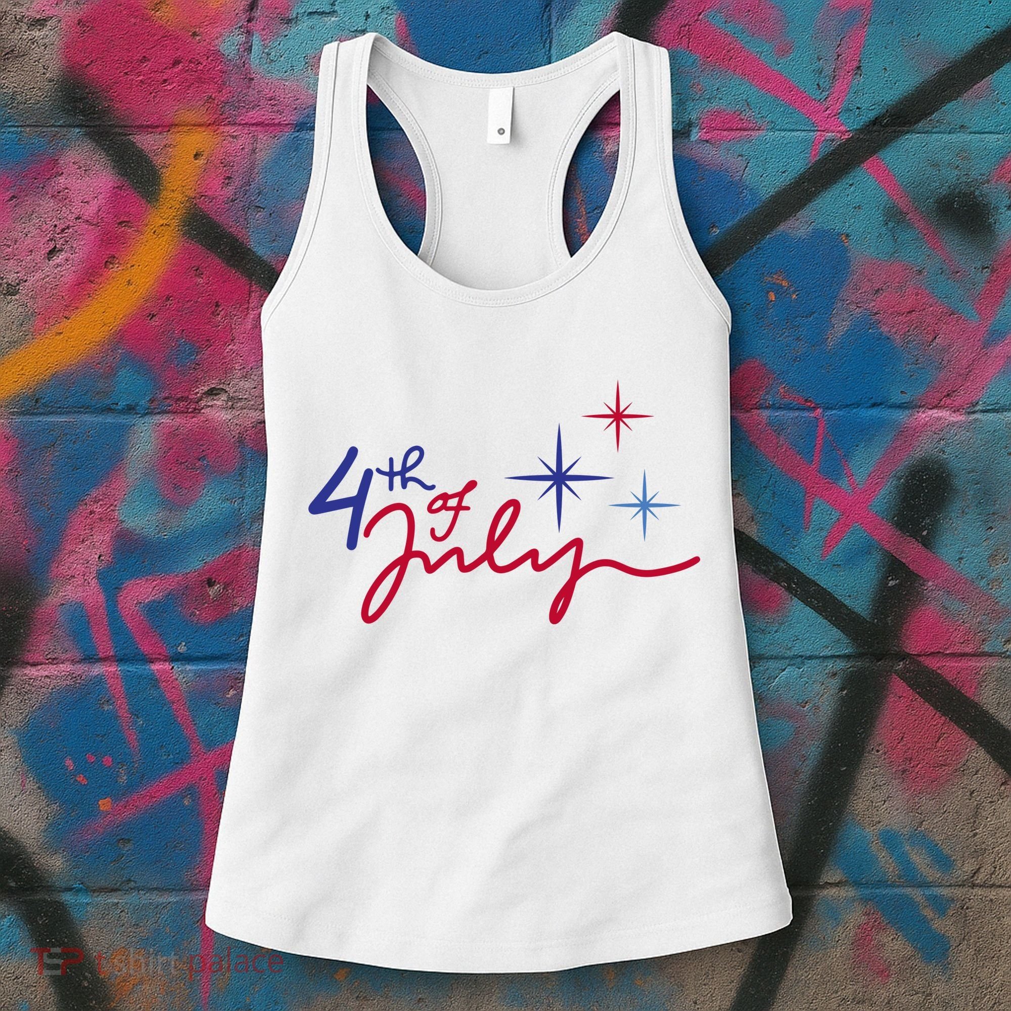 4th Of July Celebration Cute Women's Tank Top