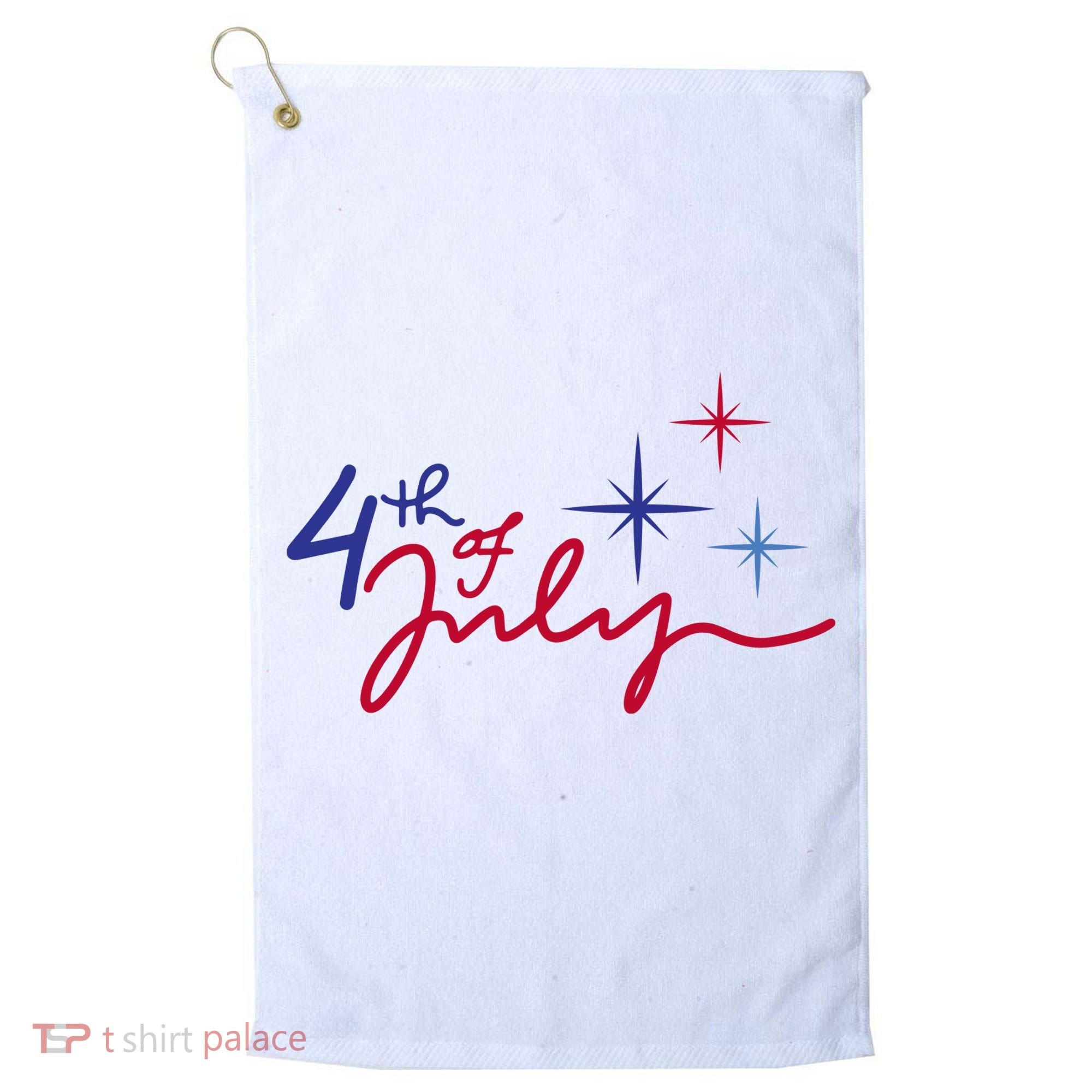 4th Of July Celebration Cute Golf Towel
