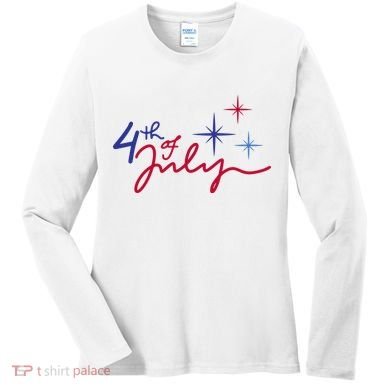 4th Of July Celebration Cute Women's Long Sleeve Shirt