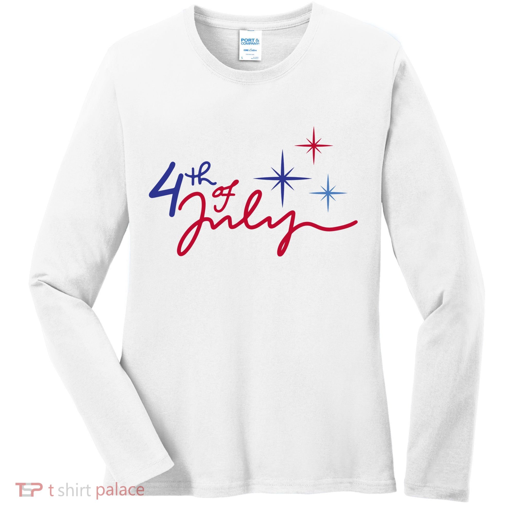 4th Of July Celebration Cute Women's Long Sleeve Shirt