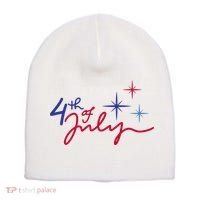 4th Of July Celebration Cute Short Acrylic Beanie thumb 0