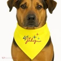 4th Of July Celebration Cute USA-Made Doggie Bandana thumb 1