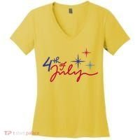 4th Of July Celebration Cute Women's V-Neck T-Shirt thumb 0