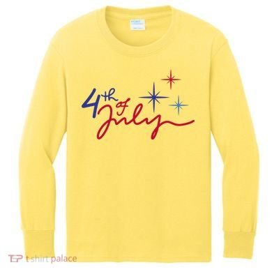 4th Of July Celebration Cute Kids Long Sleeve Shirt