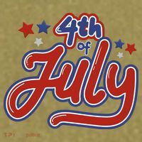 4th Of July Holiday Celebration Garment-Dyed Women's Muscle Tee thumb 6