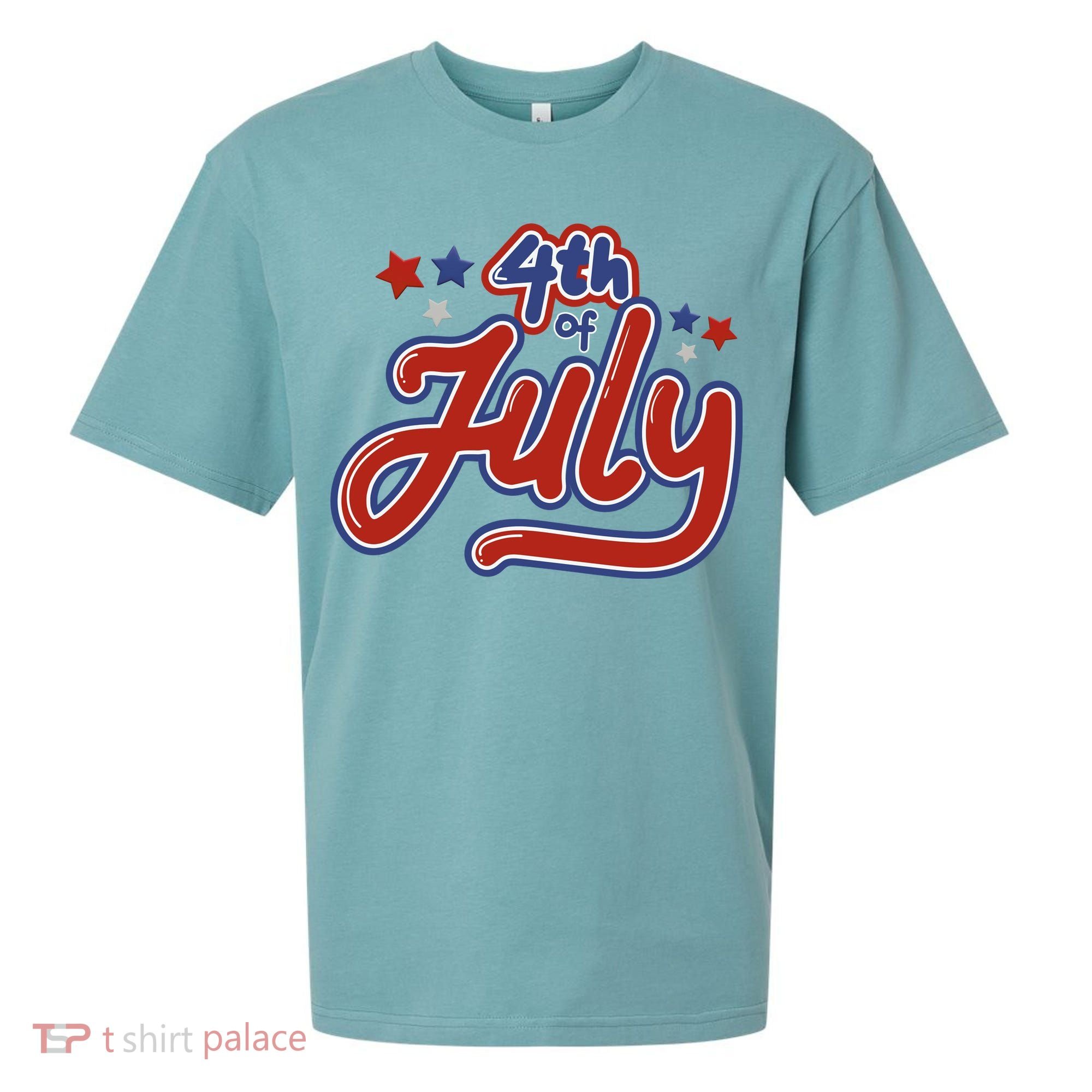 4th Of July Holiday Celebration Sueded Cloud Jersey T-Shirt