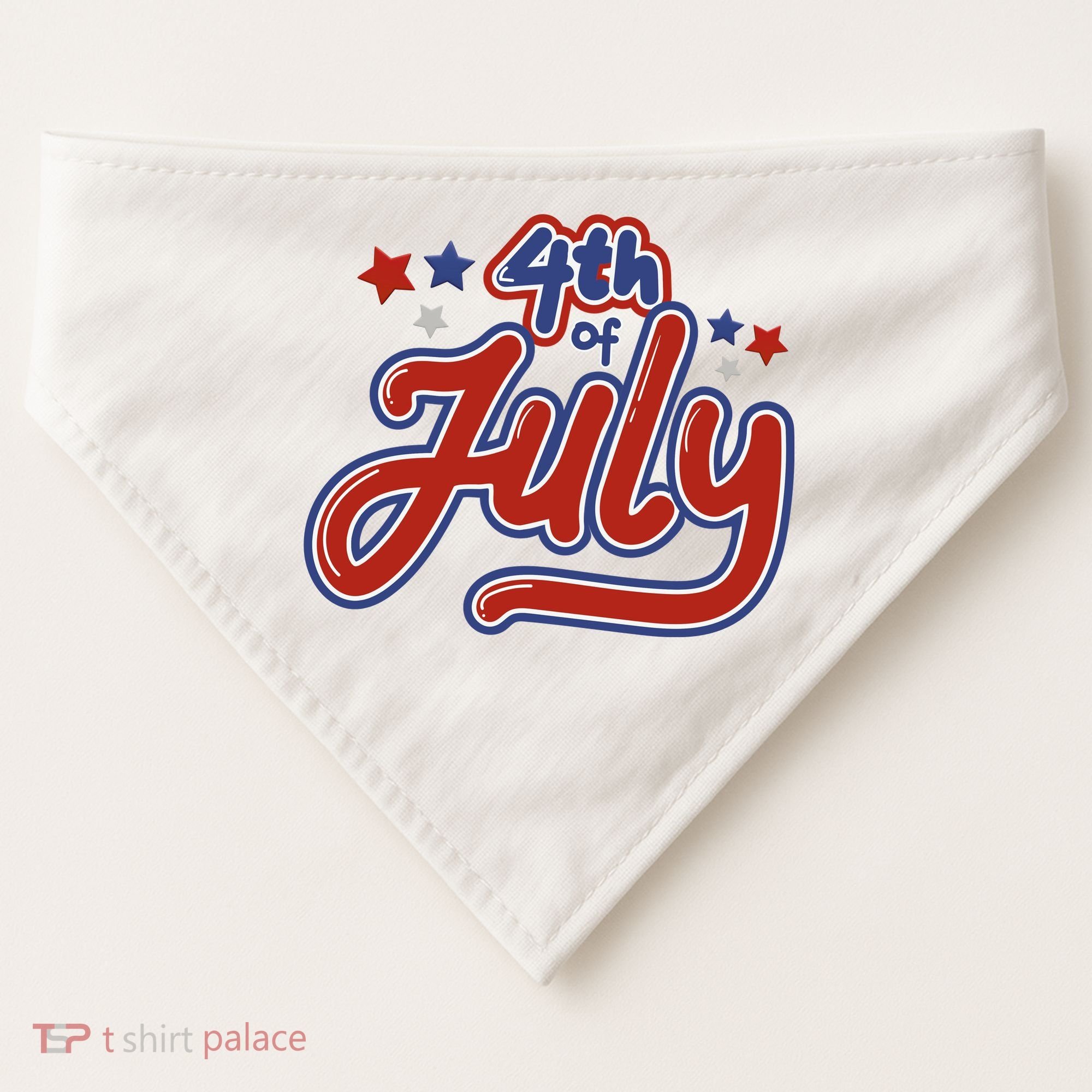 4th Of July Holiday Celebration USA-Made Doggie Bandana