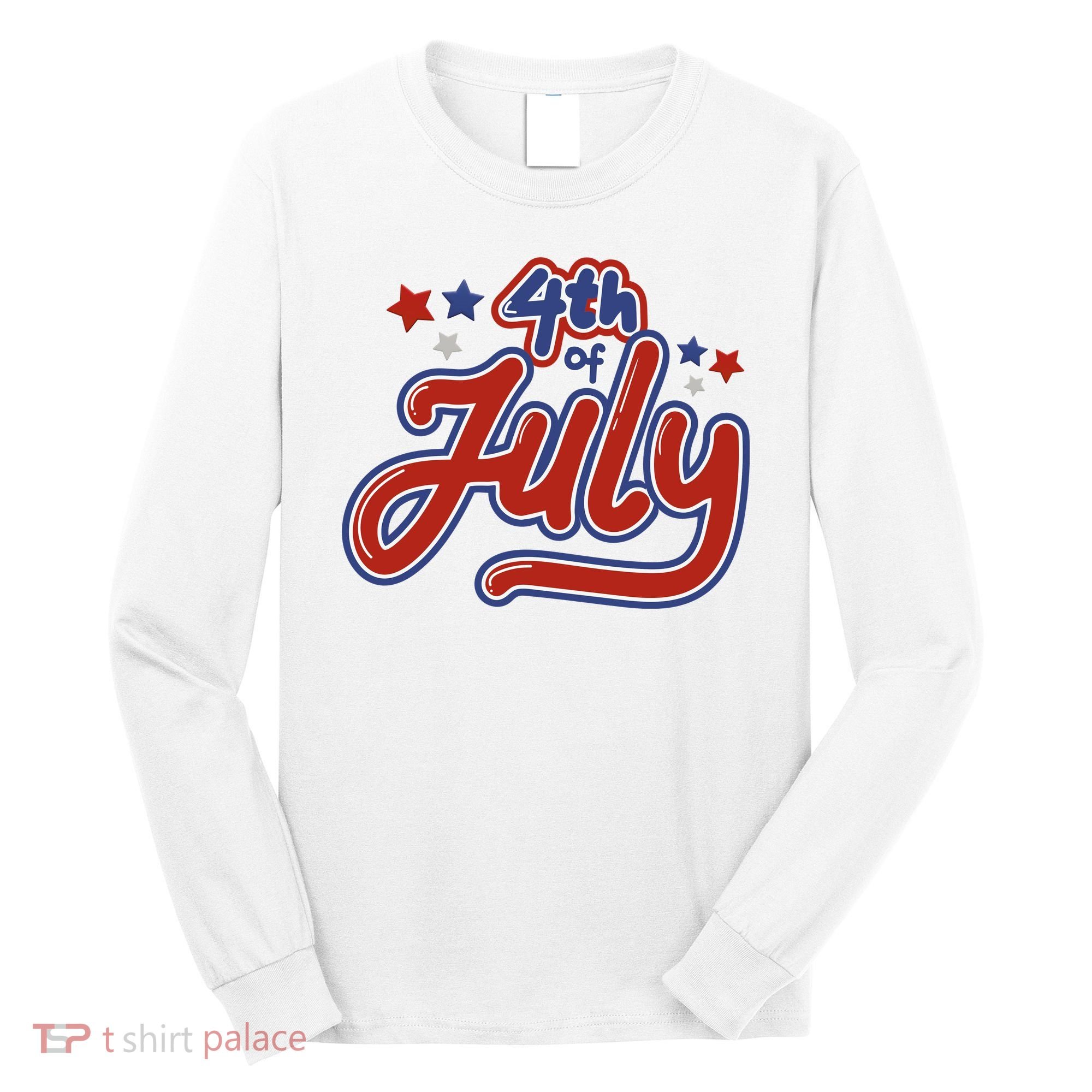 4th Of July Holiday Celebration Long Sleeve Shirt