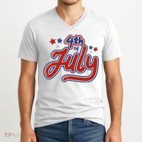 4th Of July Holiday Celebration V-Neck T-Shirt thumb 2