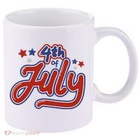 4th Of July Holiday Celebration 11oz C Handle Ceramic Mug thumb 0