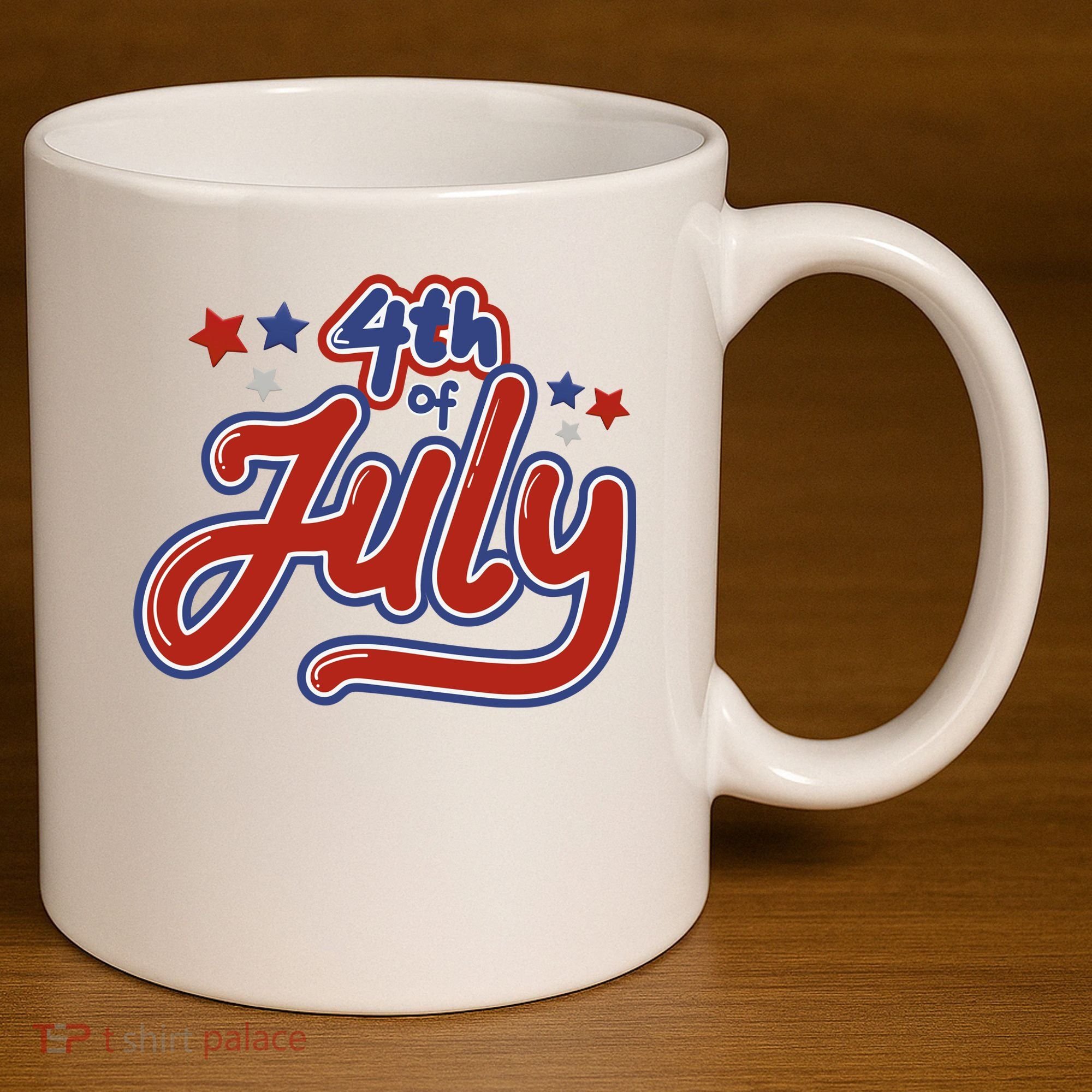 4th Of July Holiday Celebration 11oz C Handle Ceramic Mug