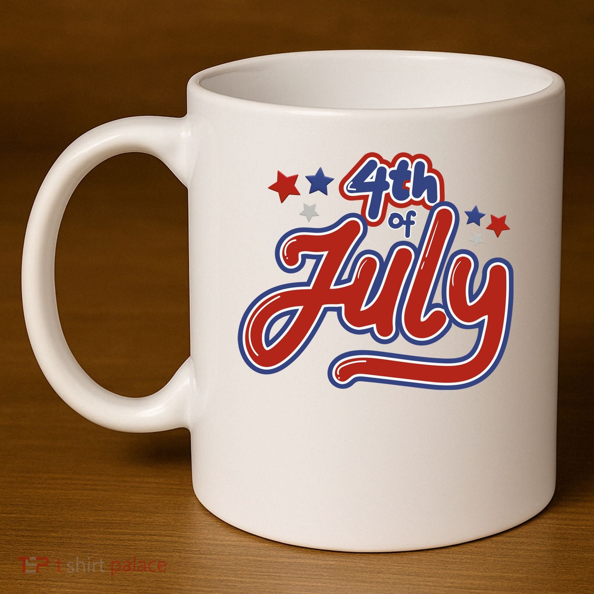 4th Of July Holiday Celebration 11oz C Handle Ceramic Mug