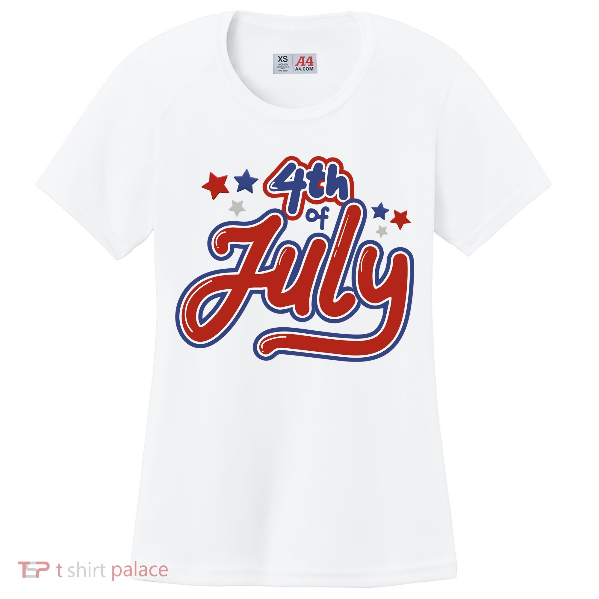 4th Of July Holiday Celebration Women's Cooling Performance Crew T-Shirt
