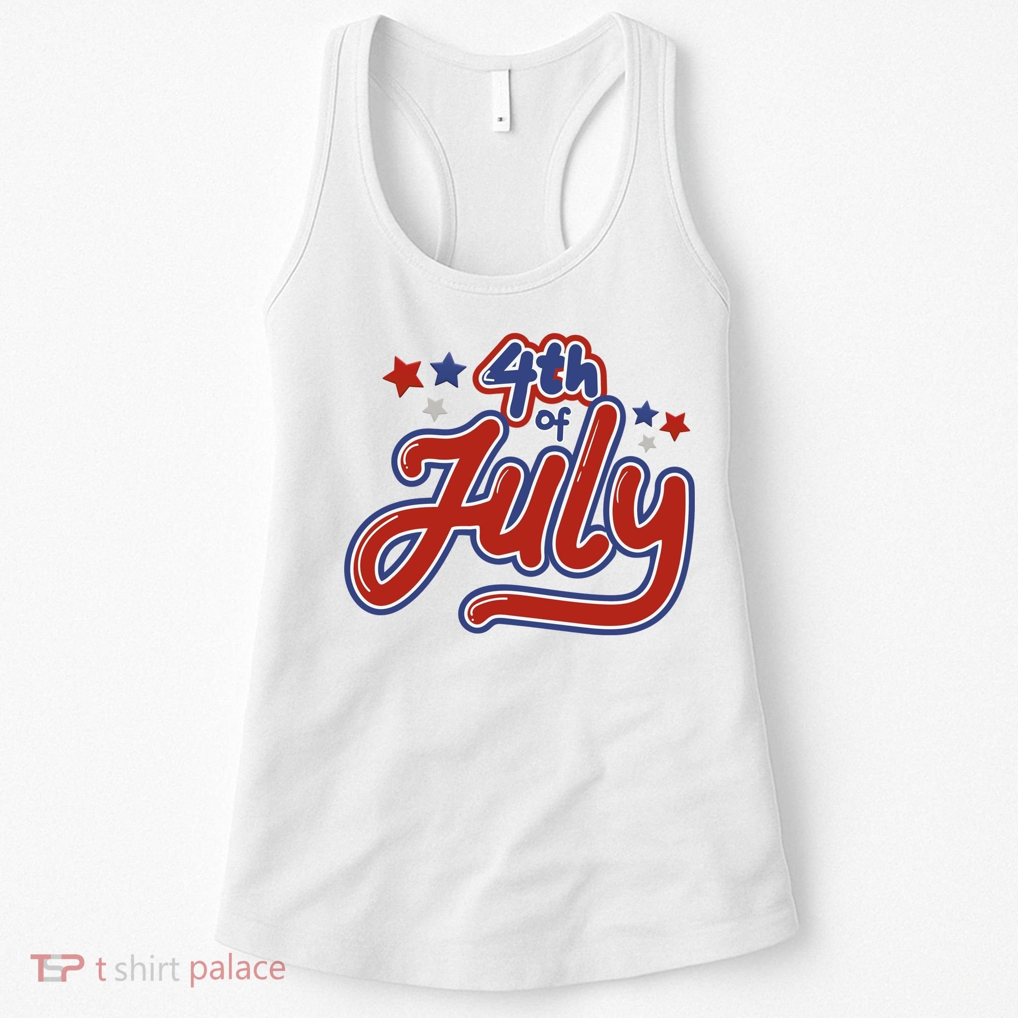 4th Of July Holiday Celebration Women's Tank Top