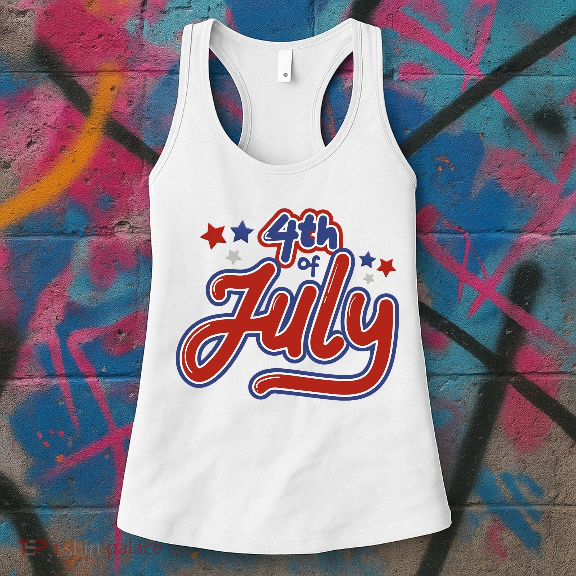4th Of July Holiday Celebration Women's Tank Top