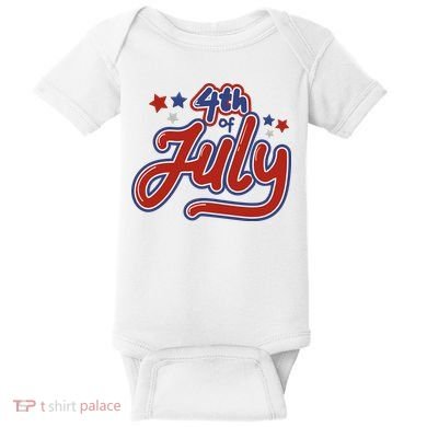 4th Of July Holiday Celebration Baby Bodysuit